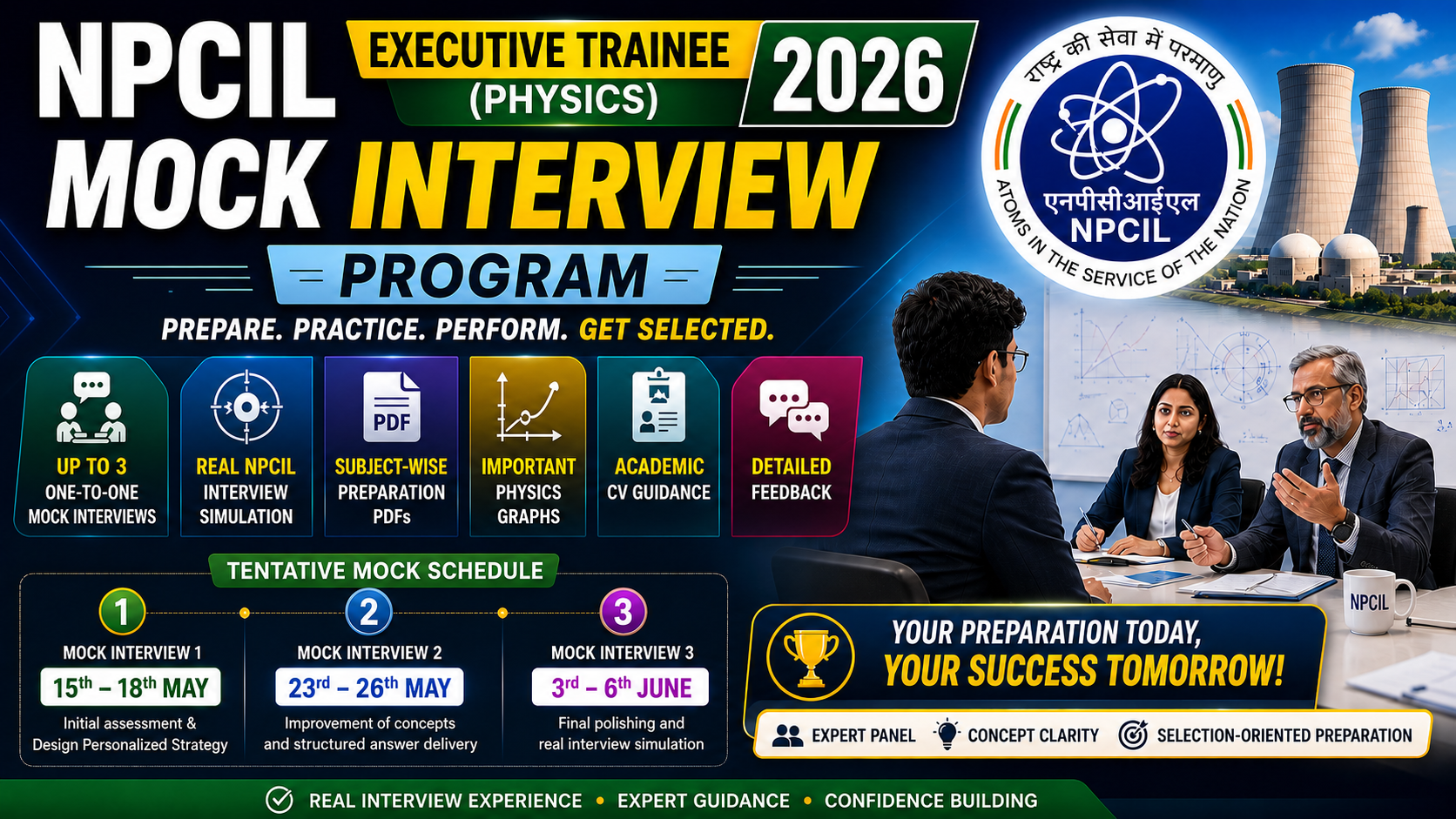 NPCIL Executive Trainee (Physics) 2026 Mock Interview Program 