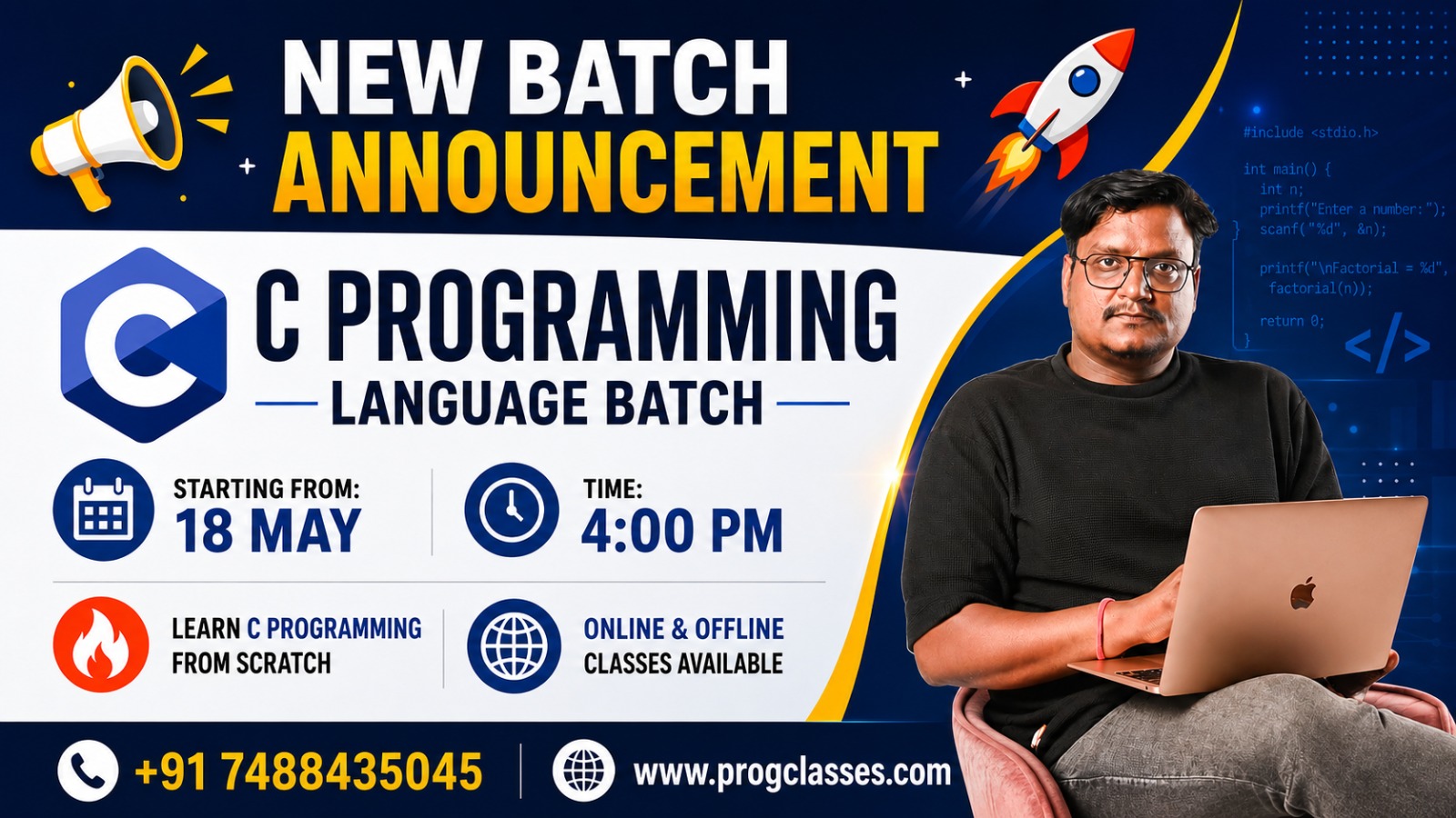 C-Language Batch(18-05-26 Time 4:00pm)