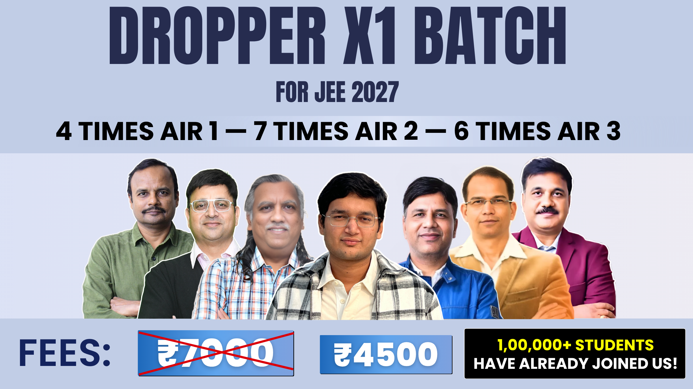 JEE 2027: DROPPER X1 BATCH