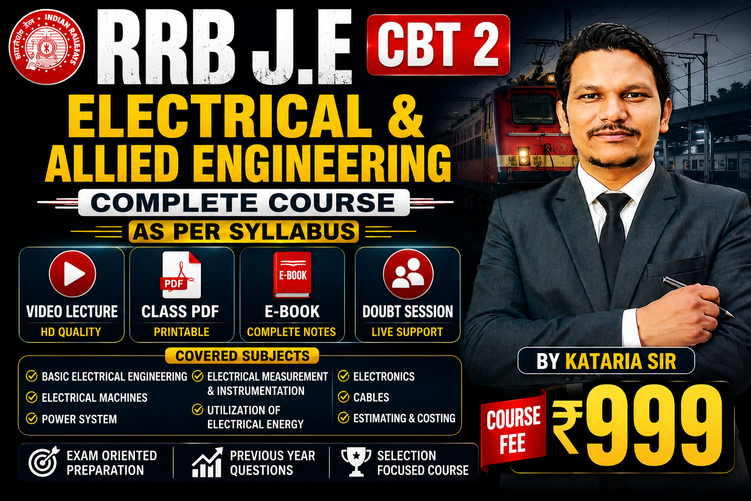 RRB JE CBT 02 ( ELECTRICAL & ALLIED ) ENGINEERING 