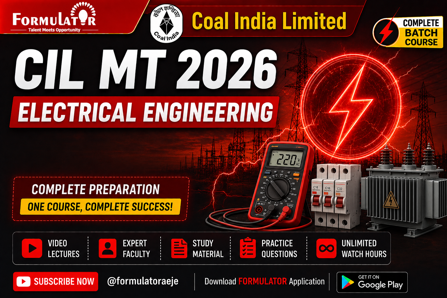 Coal India Limited MT Complete Course (Electrical)