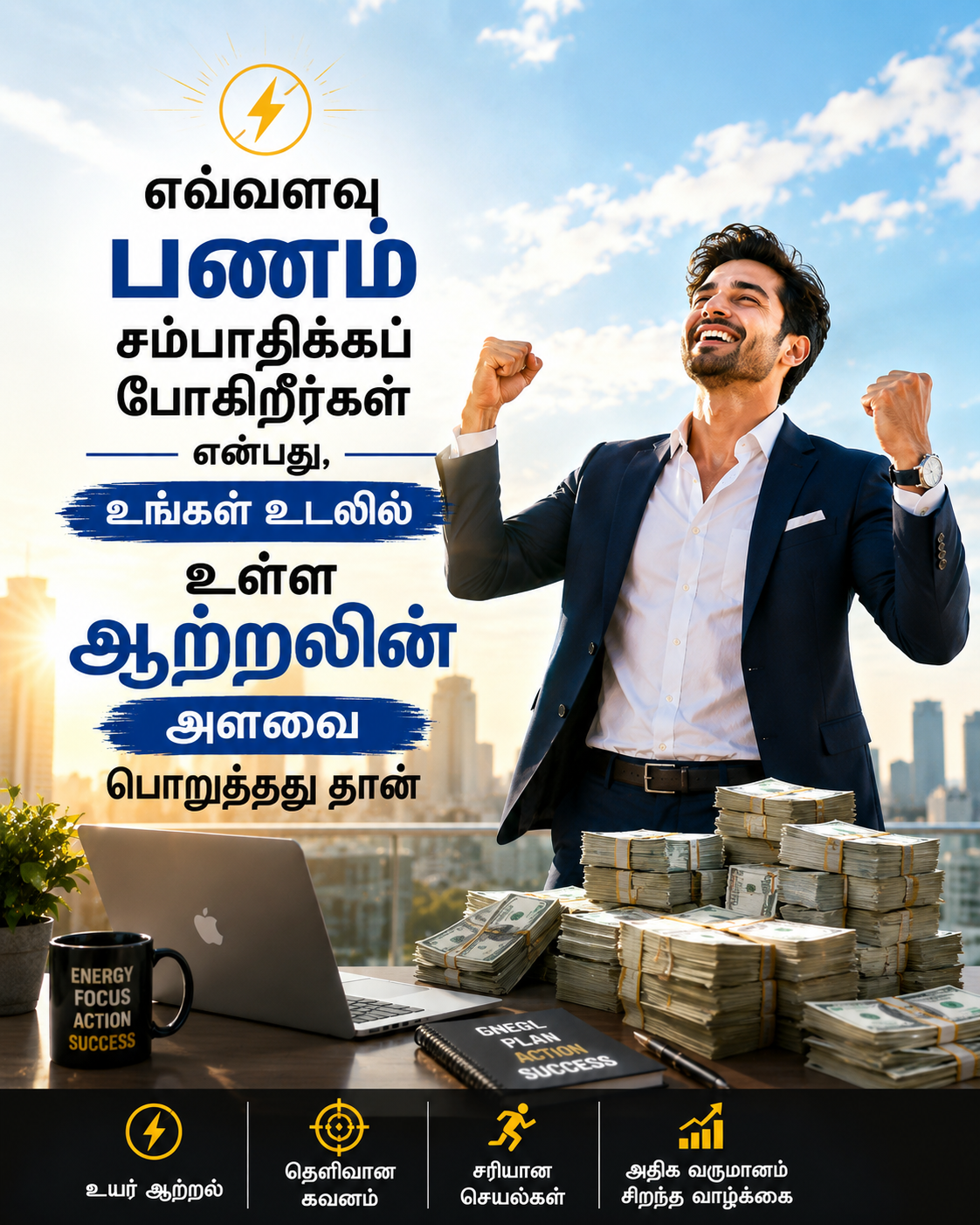 குறைந்த ஆற்றல் = குறைந்த வருமானம் ⚡