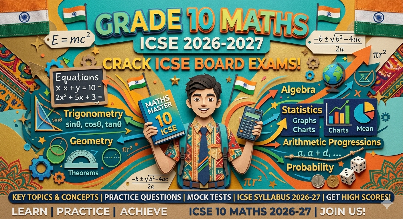 GRADE 10 MATHEMATICS ICSE 2027