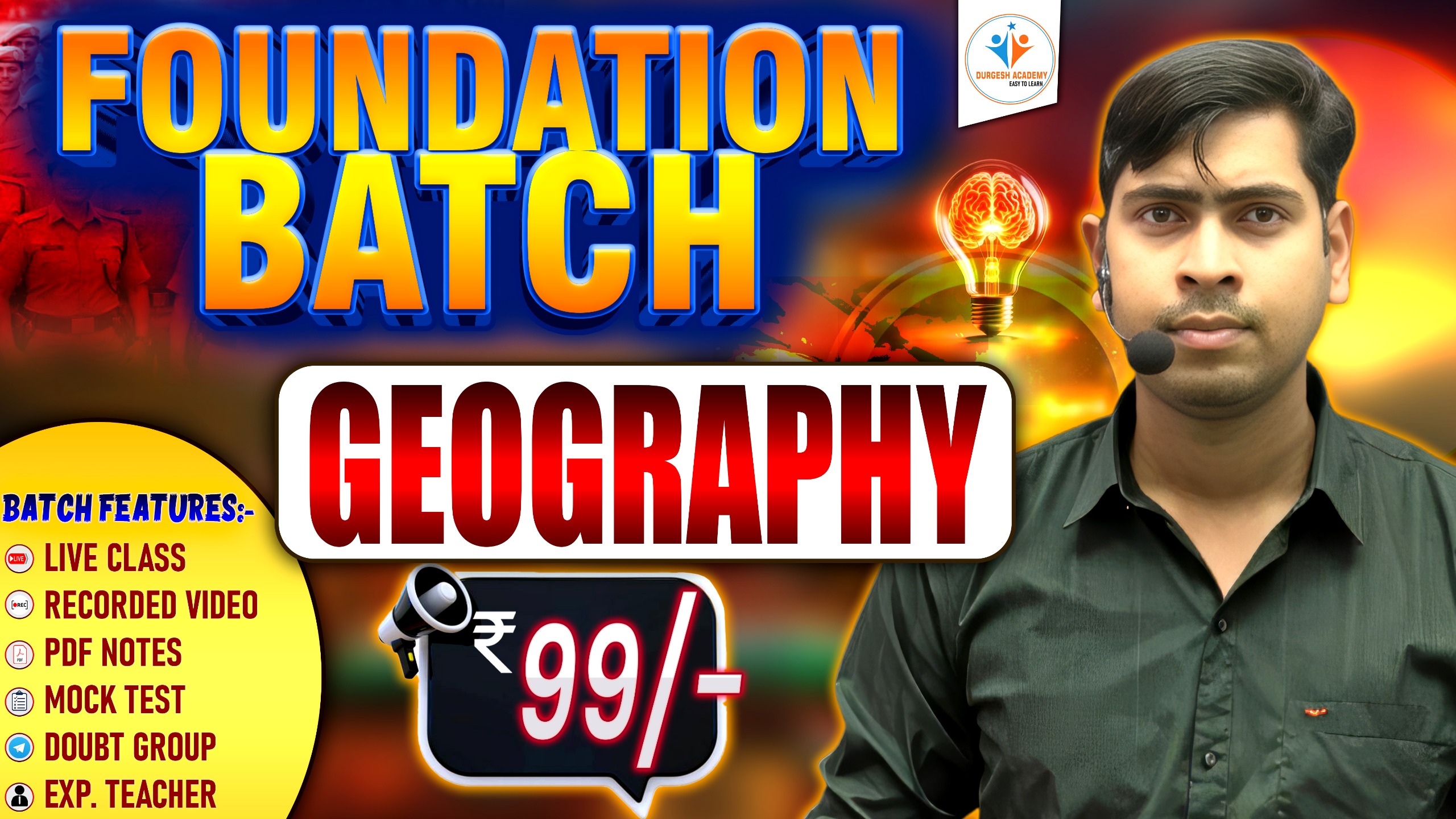 GEOGRAPHY FOUNDATION BATCH