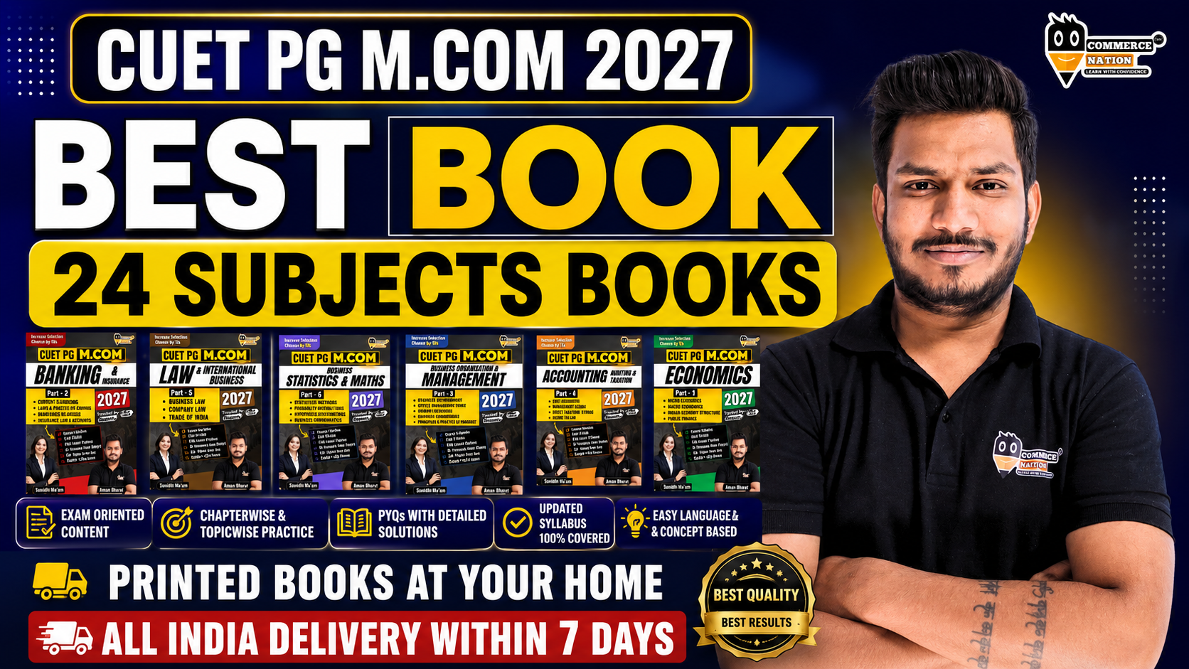 CUET PG M.Com 2027 Books All India Delivery 