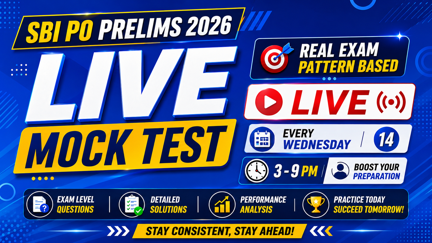 SBI PO Live Mock 2026