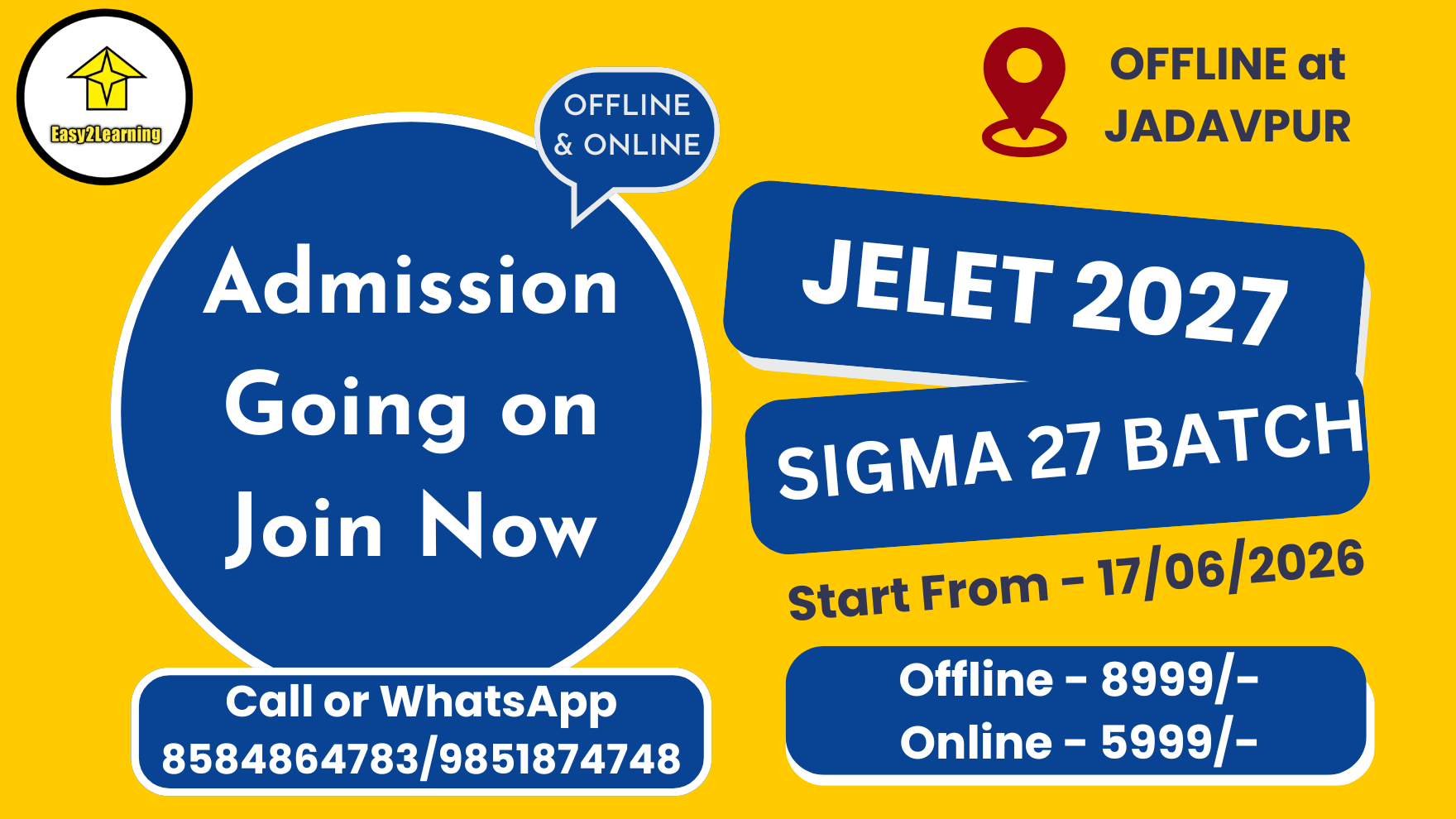 JELET 2027 SIGMA 27 BATCH