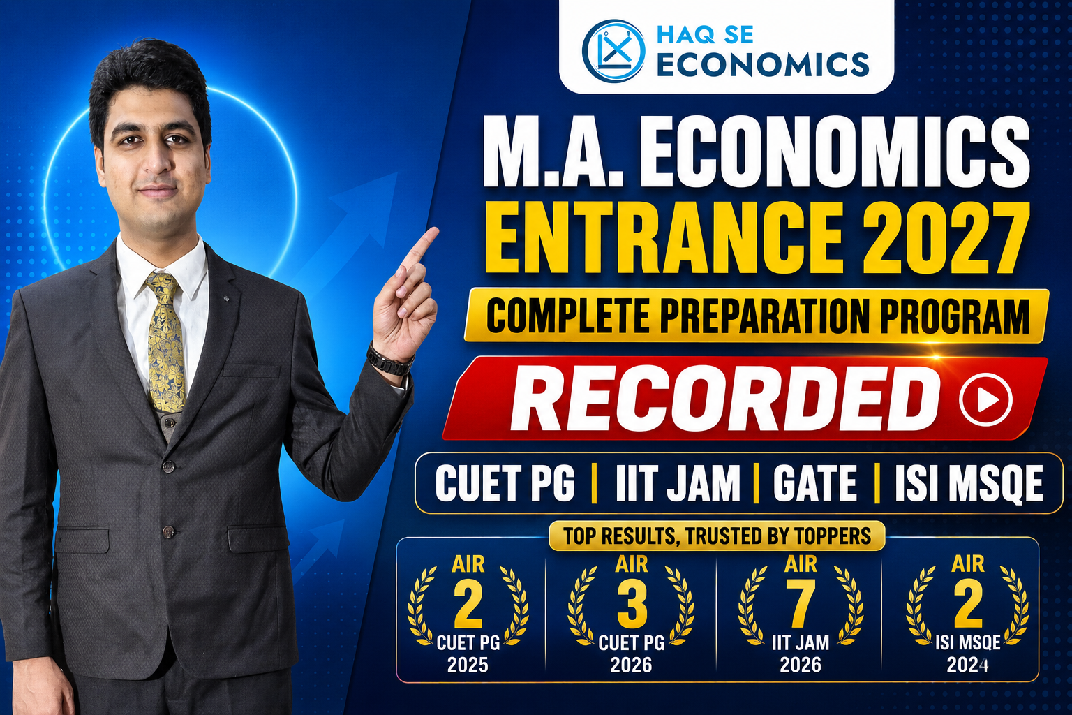 MA Economics Entrance 2027 Recorded