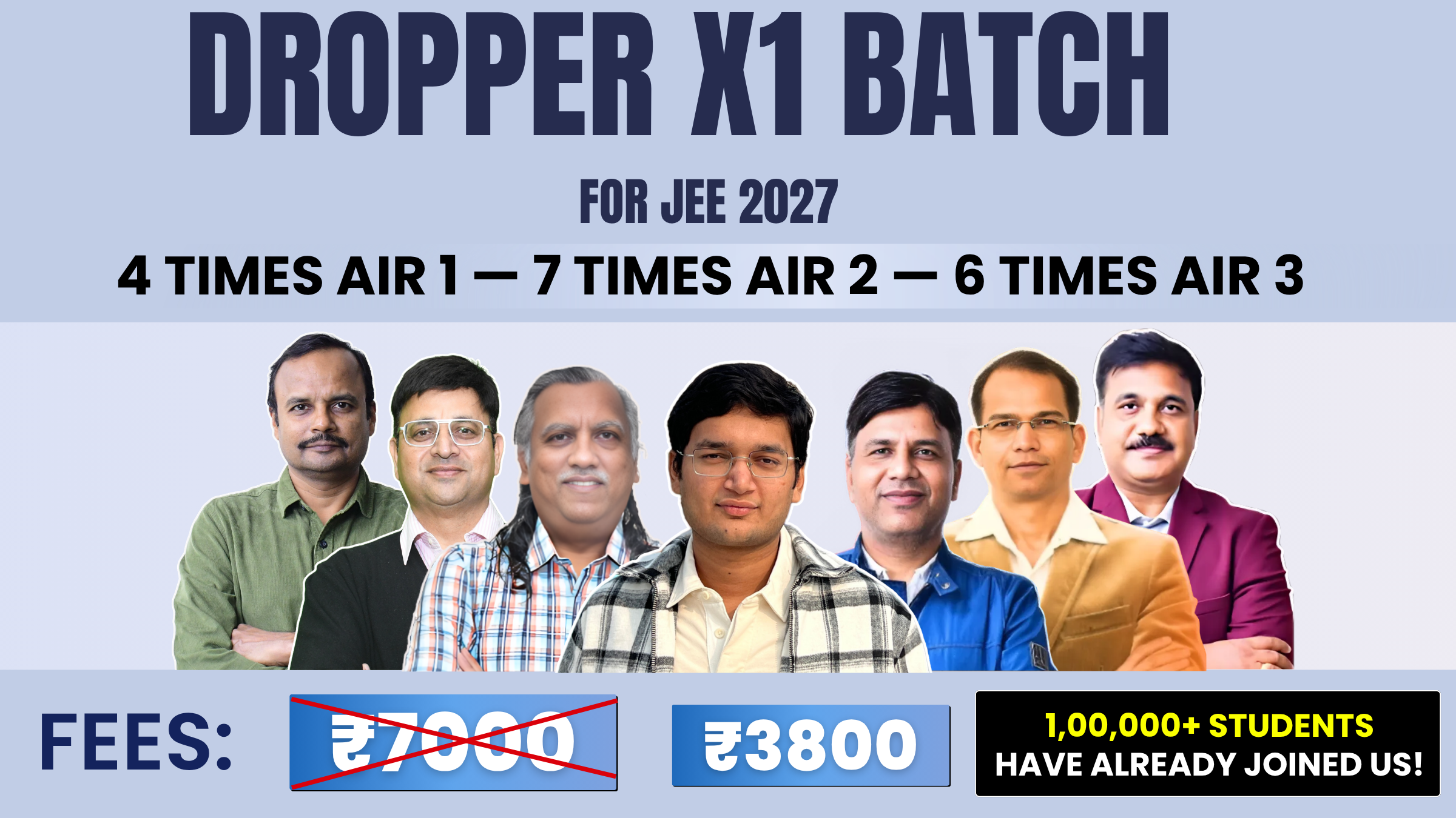 JEE 2027: DROPPER X1 BATCH