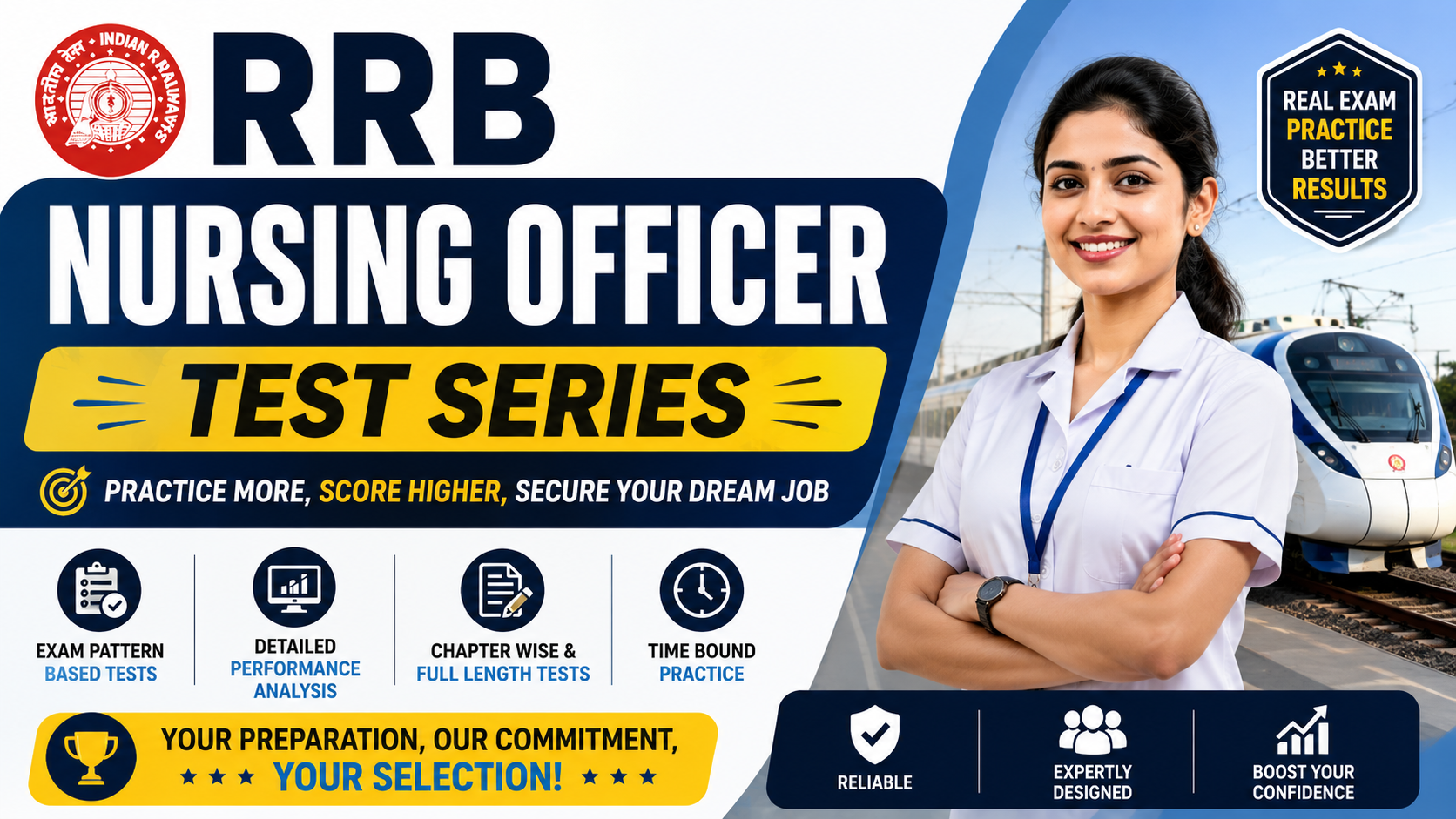 "RRB Nursing Officer Test Series 🔥"