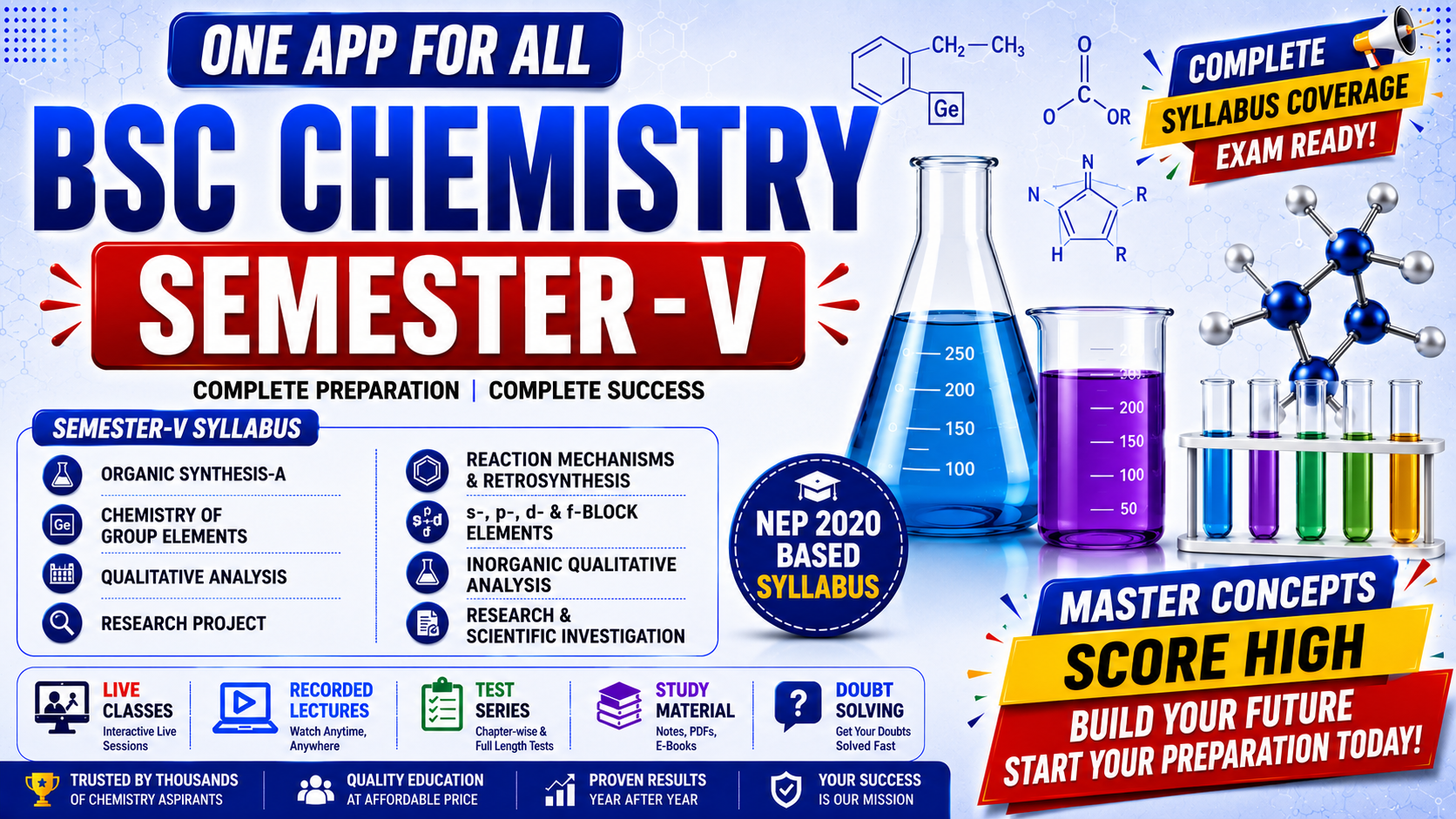 BSc Semester-V Complete Chemistry Course