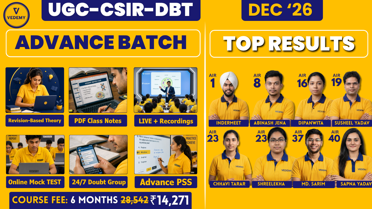 CSIR-UGC-DBT Advance Batch Dec 2026