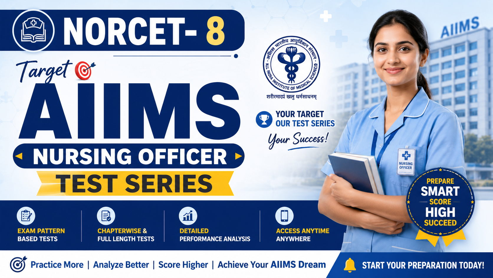 NORCET- 8 || Target AIIMS Nursing Officer