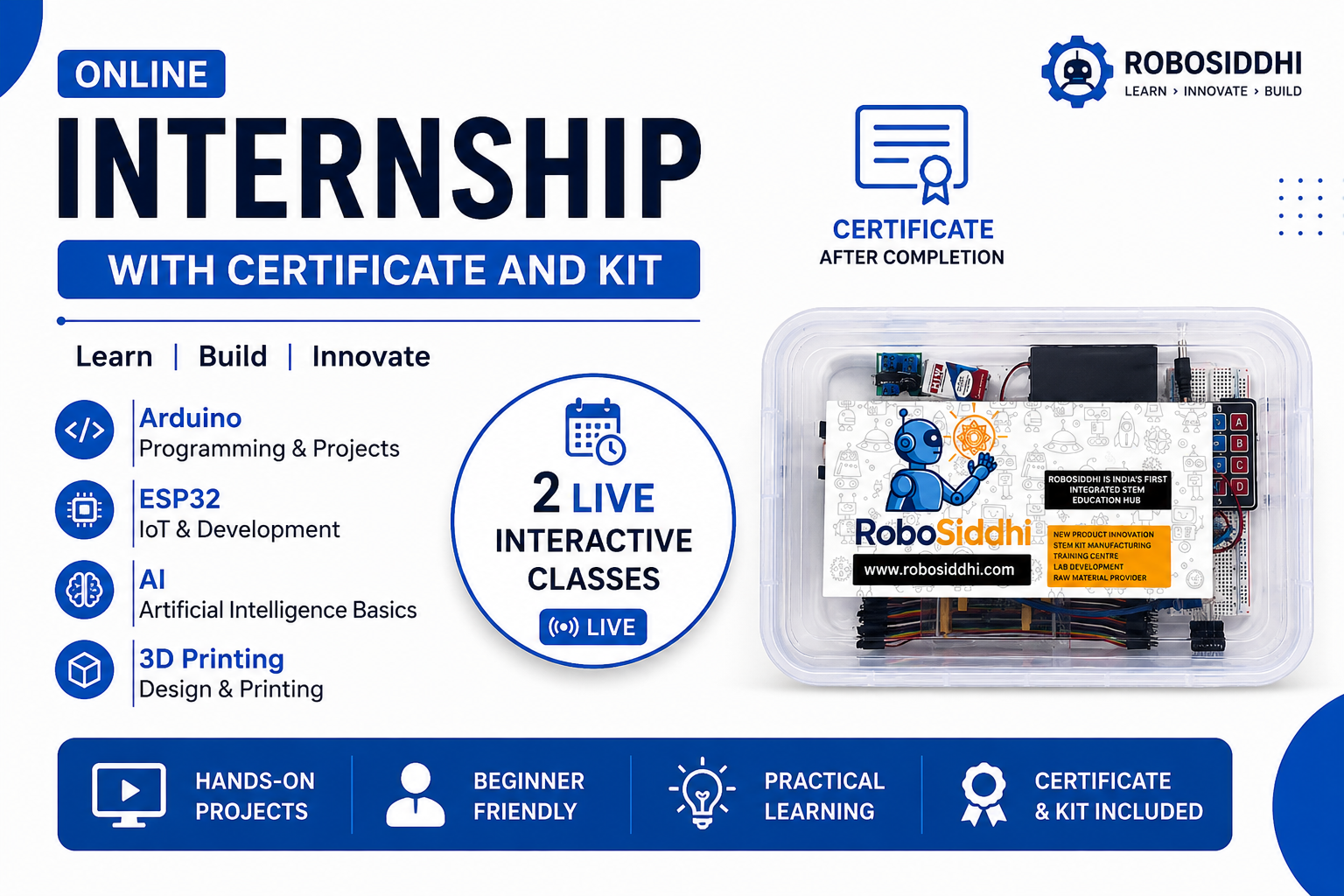 Online Internship With Certificate And Kit