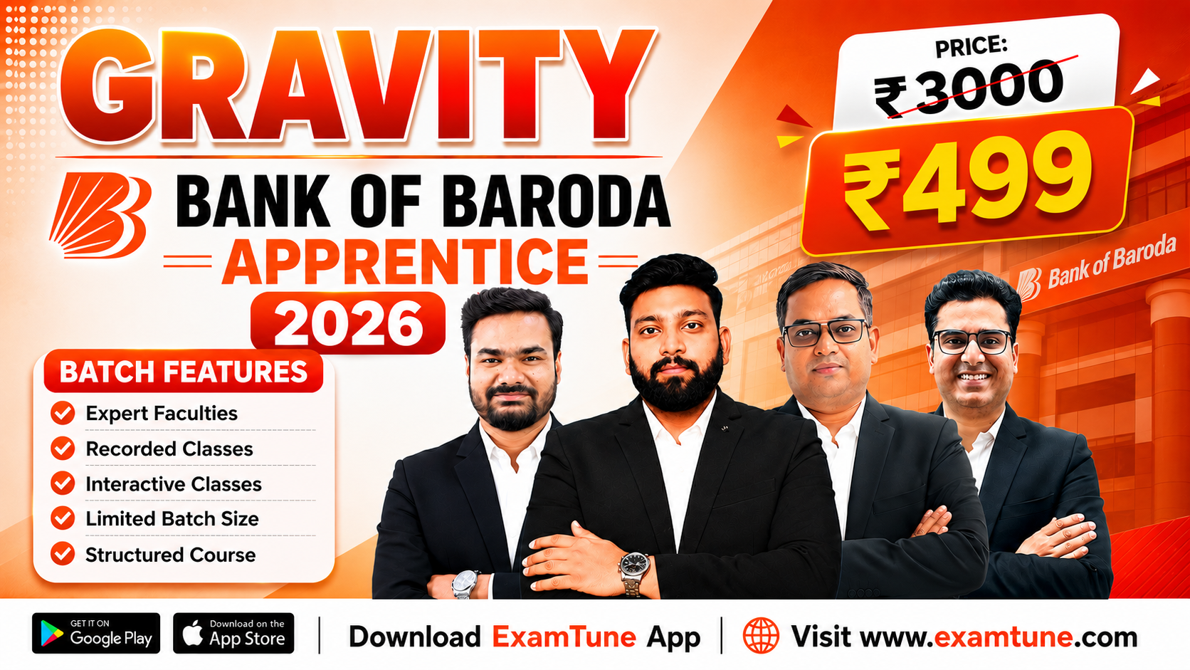 Bank of Baroda Apprentice 2026 Paid Batch (Gravity) | Complete Online Course for BOB Apprentice Exam Preparation