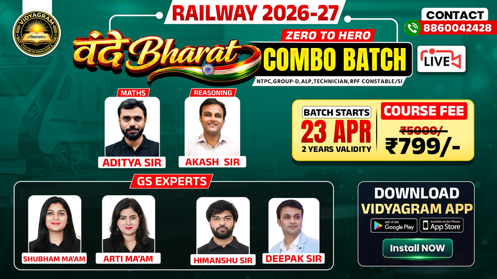 🚀 RAILWAY SPECIAL वन्दे भारत COMBO BATCH 🚂 