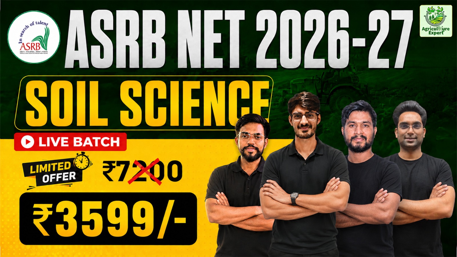 Soil Science ASRB NET SMS STO Live Batch 2027