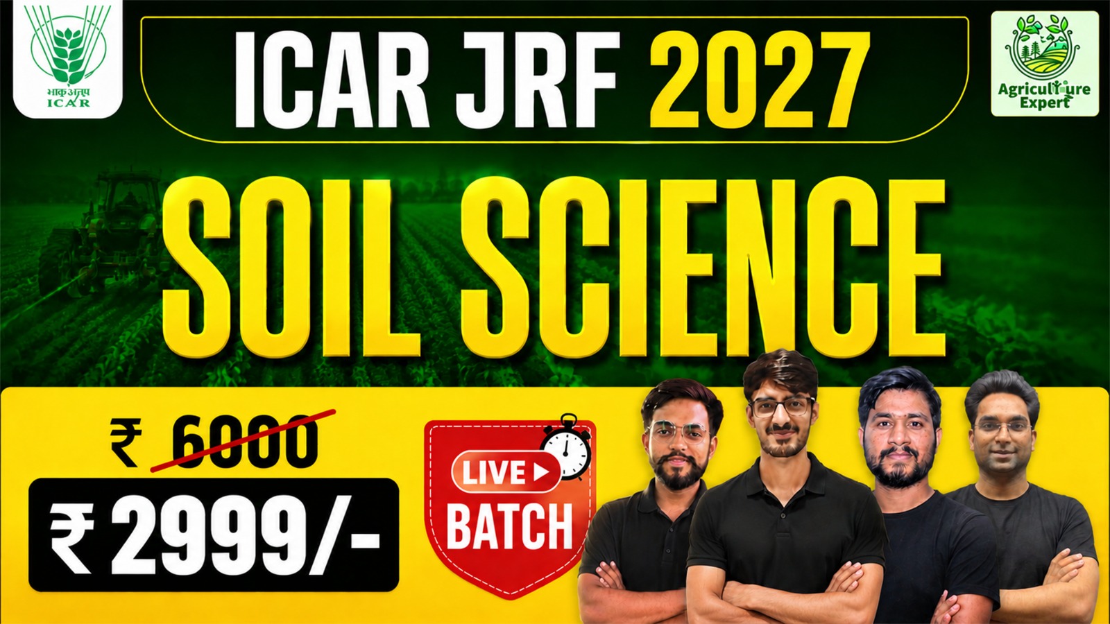 Soil Science JRF Live Batch 2027