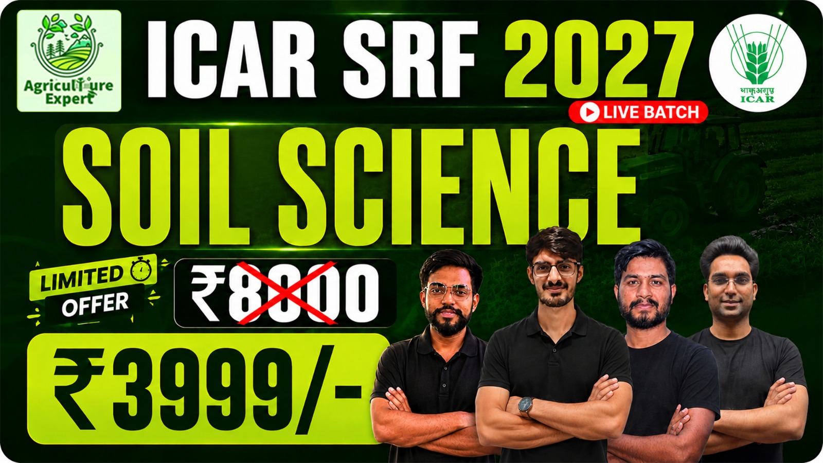Soil Science ICAR SRF Batch 2027