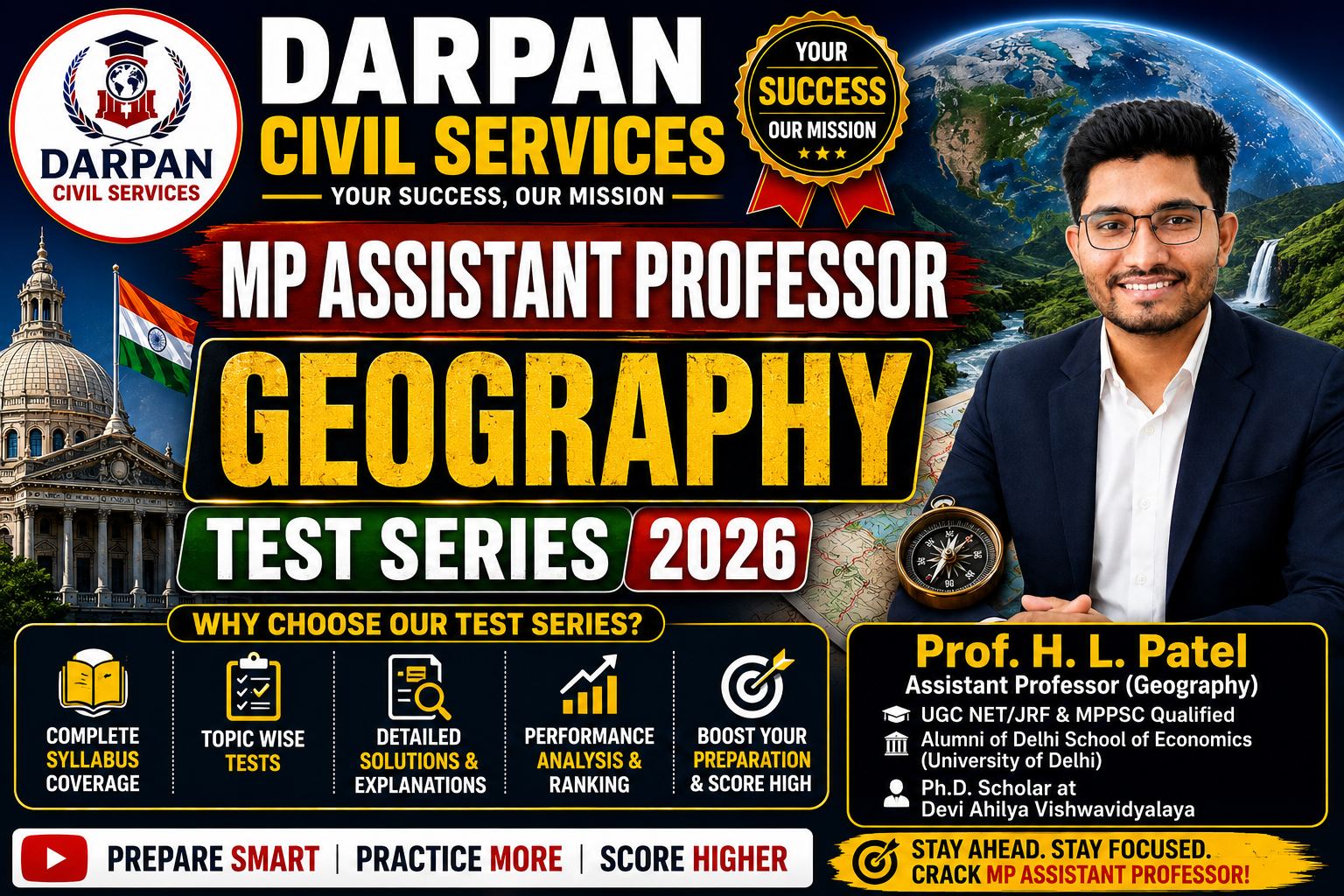 ASSISTANT PROFESSOR GEOGRAPHY TEST SERIES (ONLINE)