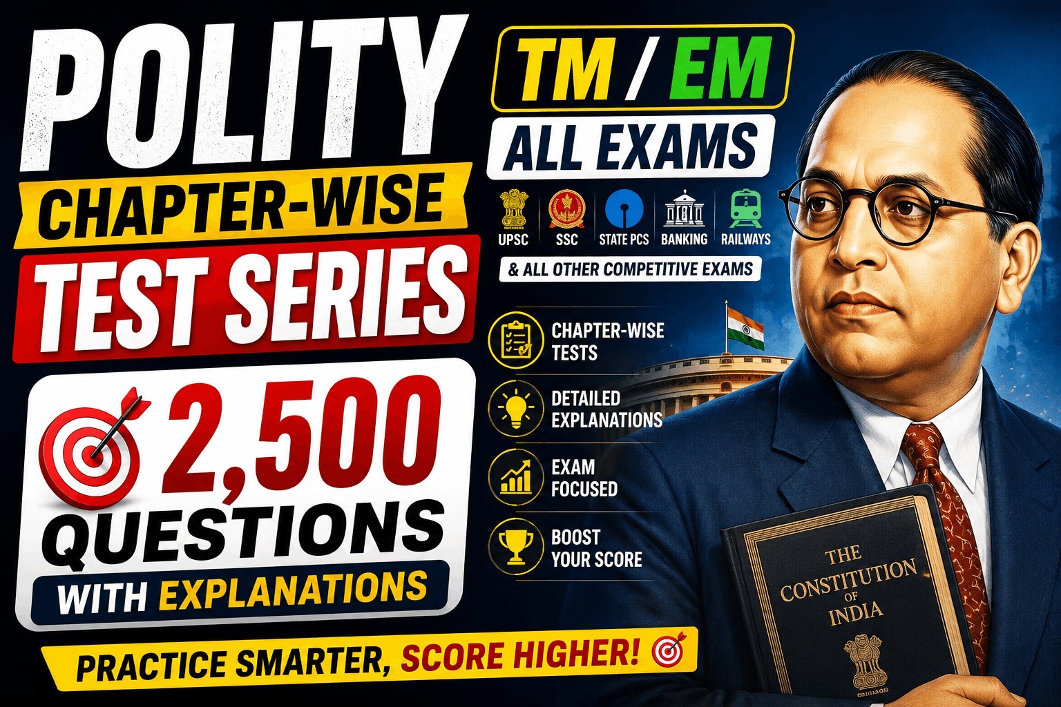 Indian polity topic wise MCQs- bilingual