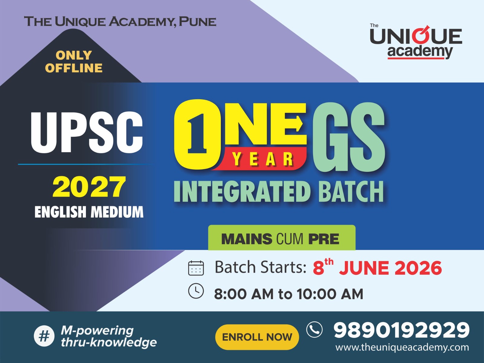 8th JUNE 2026 UPSC MAINS GS CUM PRELIMS (ENGLISH) OFFLINE