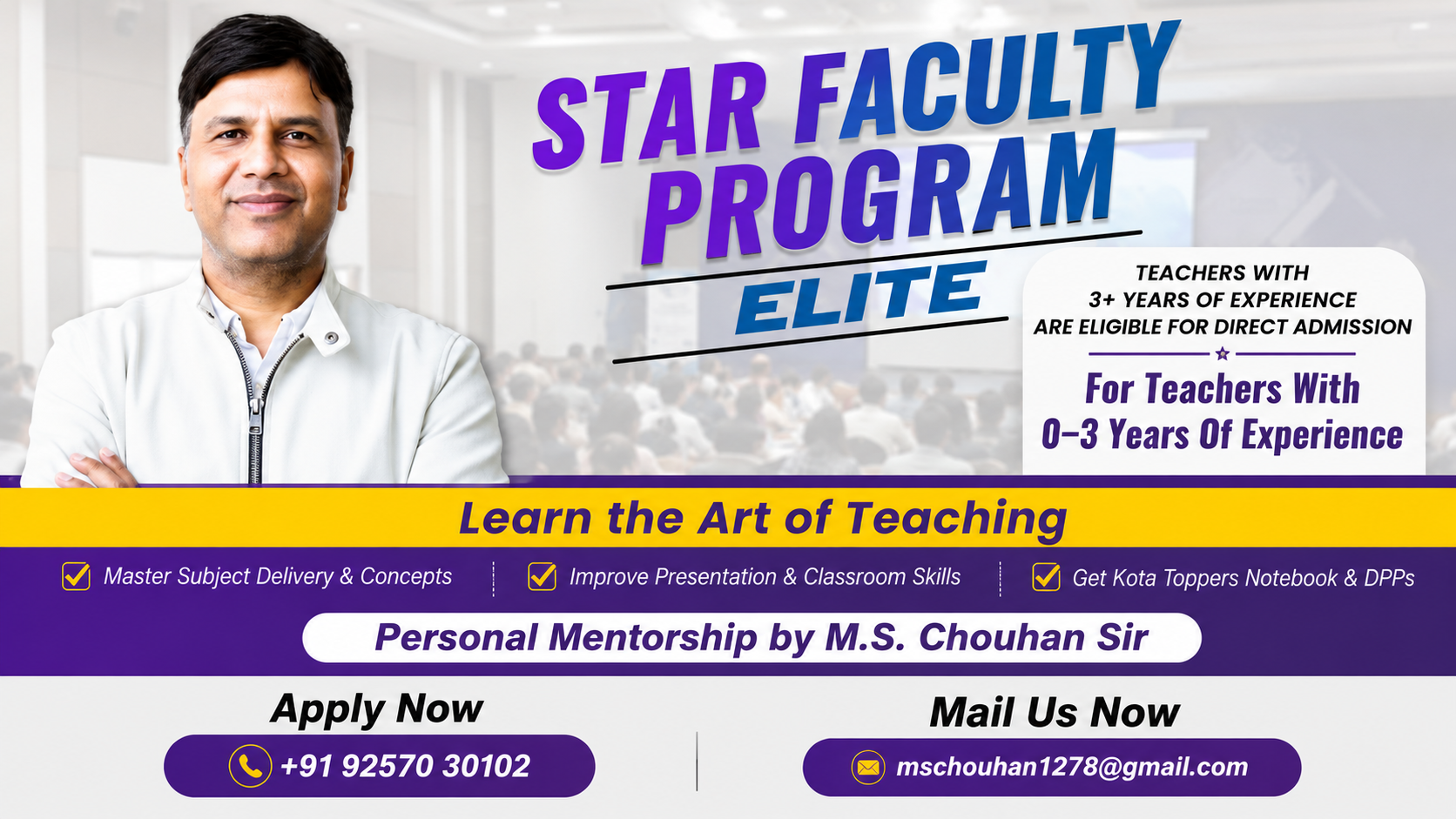 Star Faculty Training Program By M.S. Chouhan