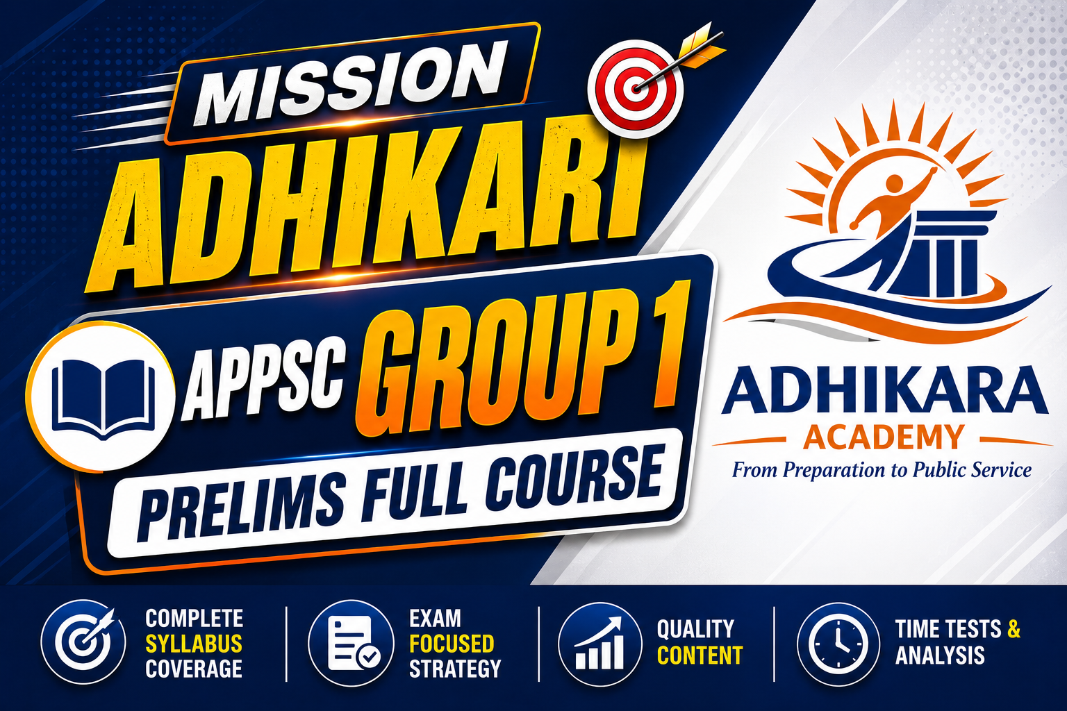 APPSC GROUP 1 (PRELIMS)- FULL COURSE (Bilingual) + Test Series