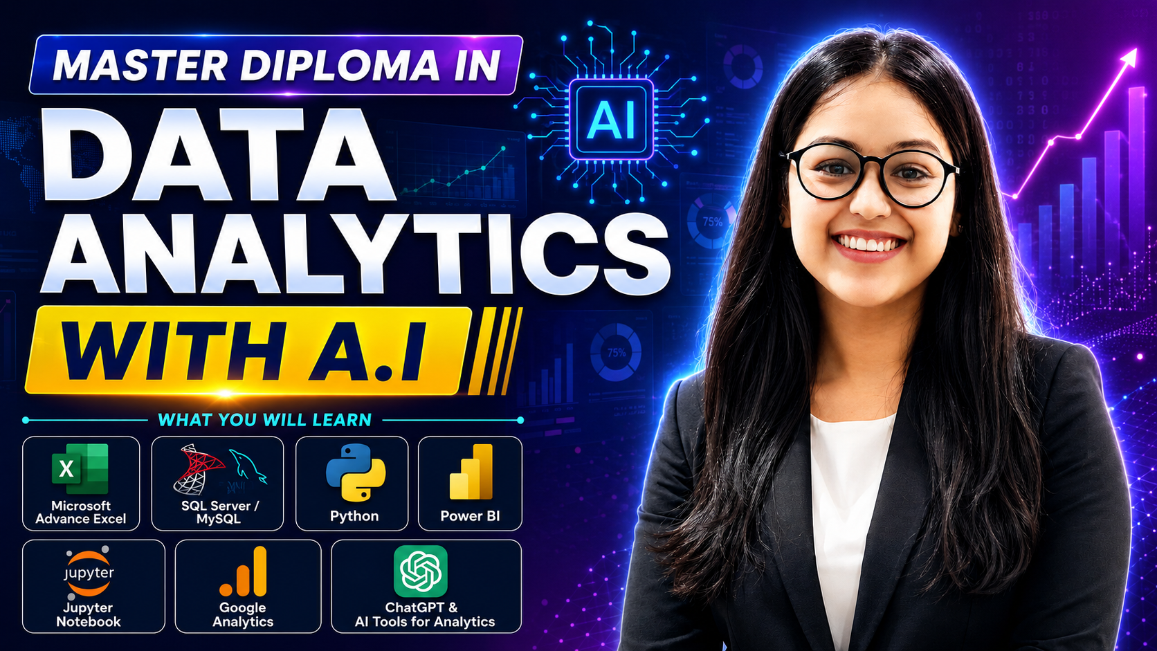 Master Diploma in Data Analytics with A.I