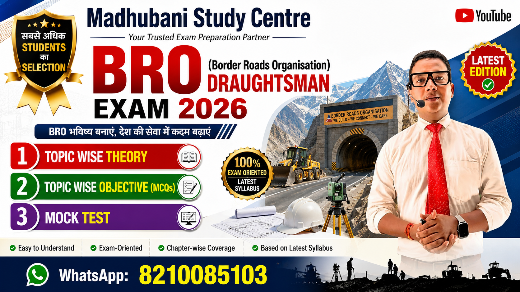 BRO Draughtsman Exam 2026 