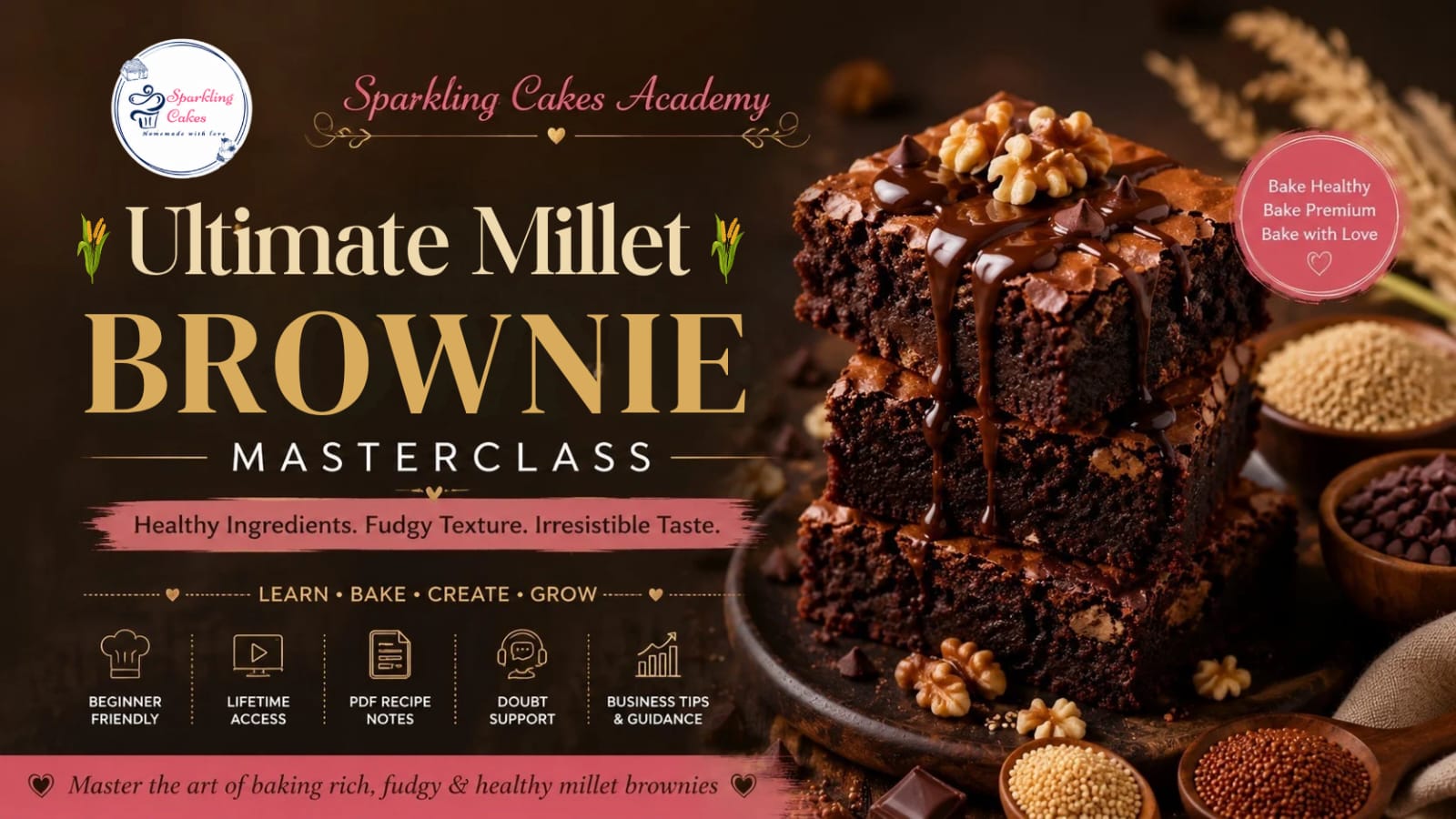 Ultimate Millet Brownie Masterclass
