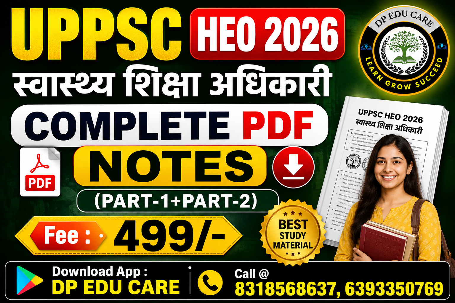 UPPSC HEO 2026 (PDF NOTES) 