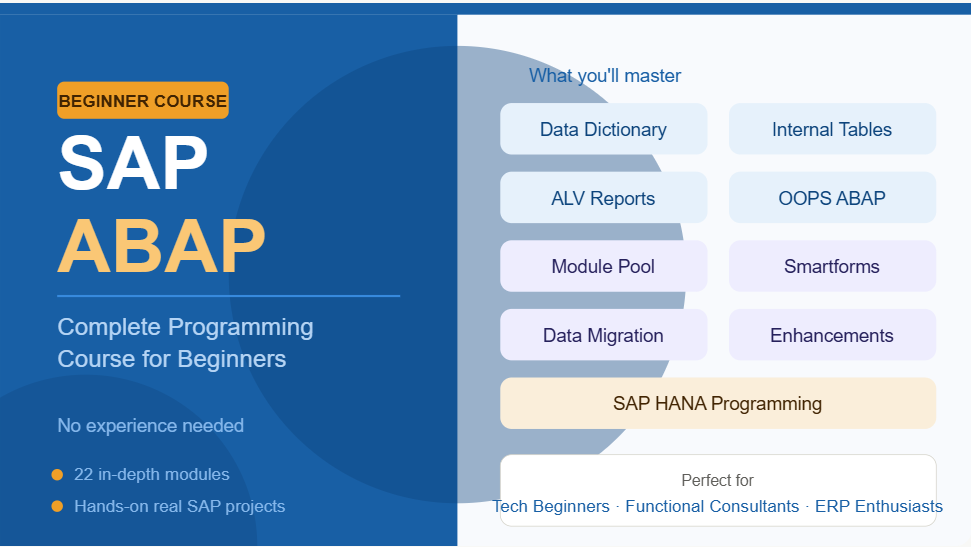 SAP ABAP Programming for Beginners 2026