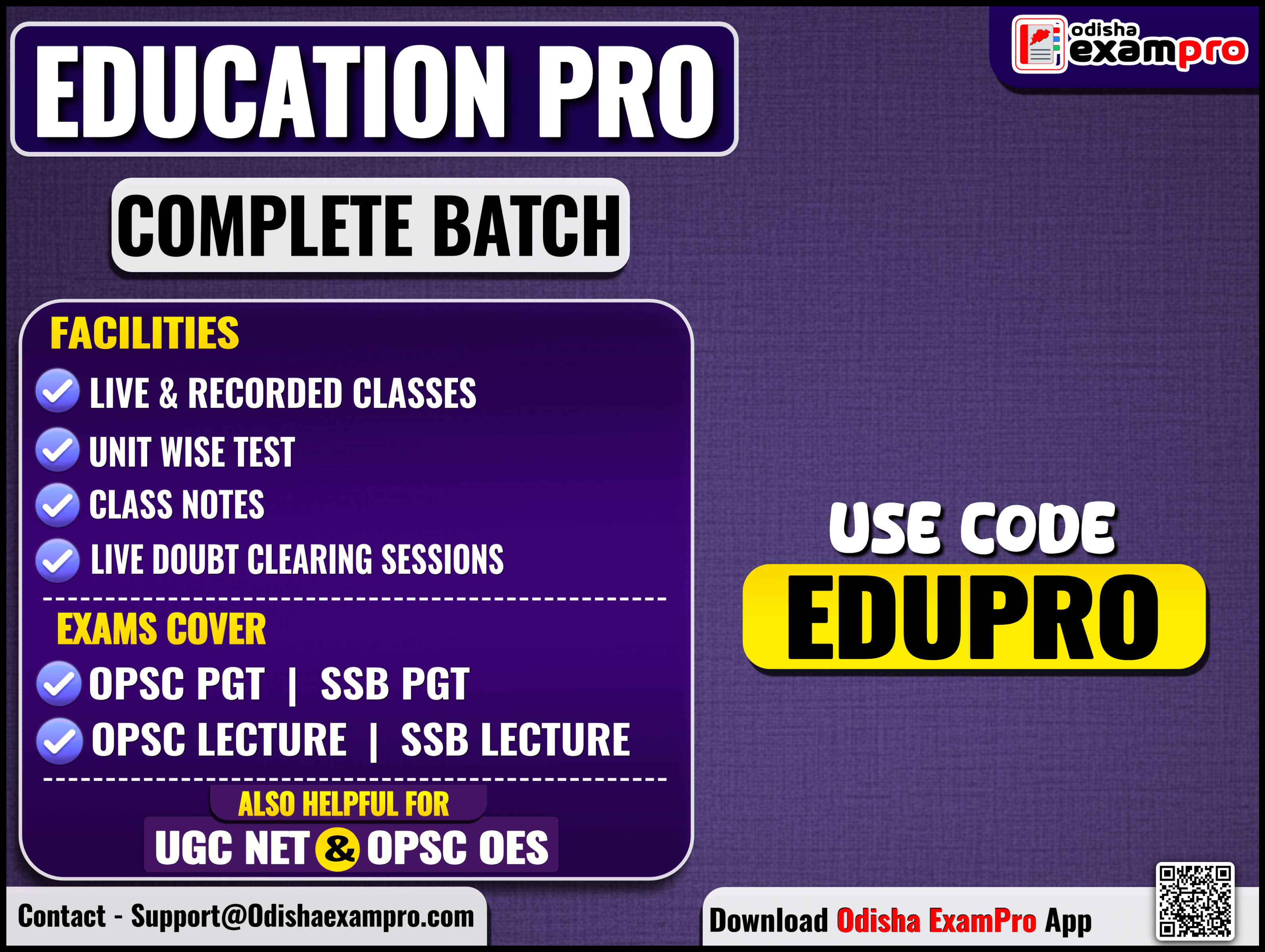 EDUCATION  (PGT,OES,LECTURER,NET)