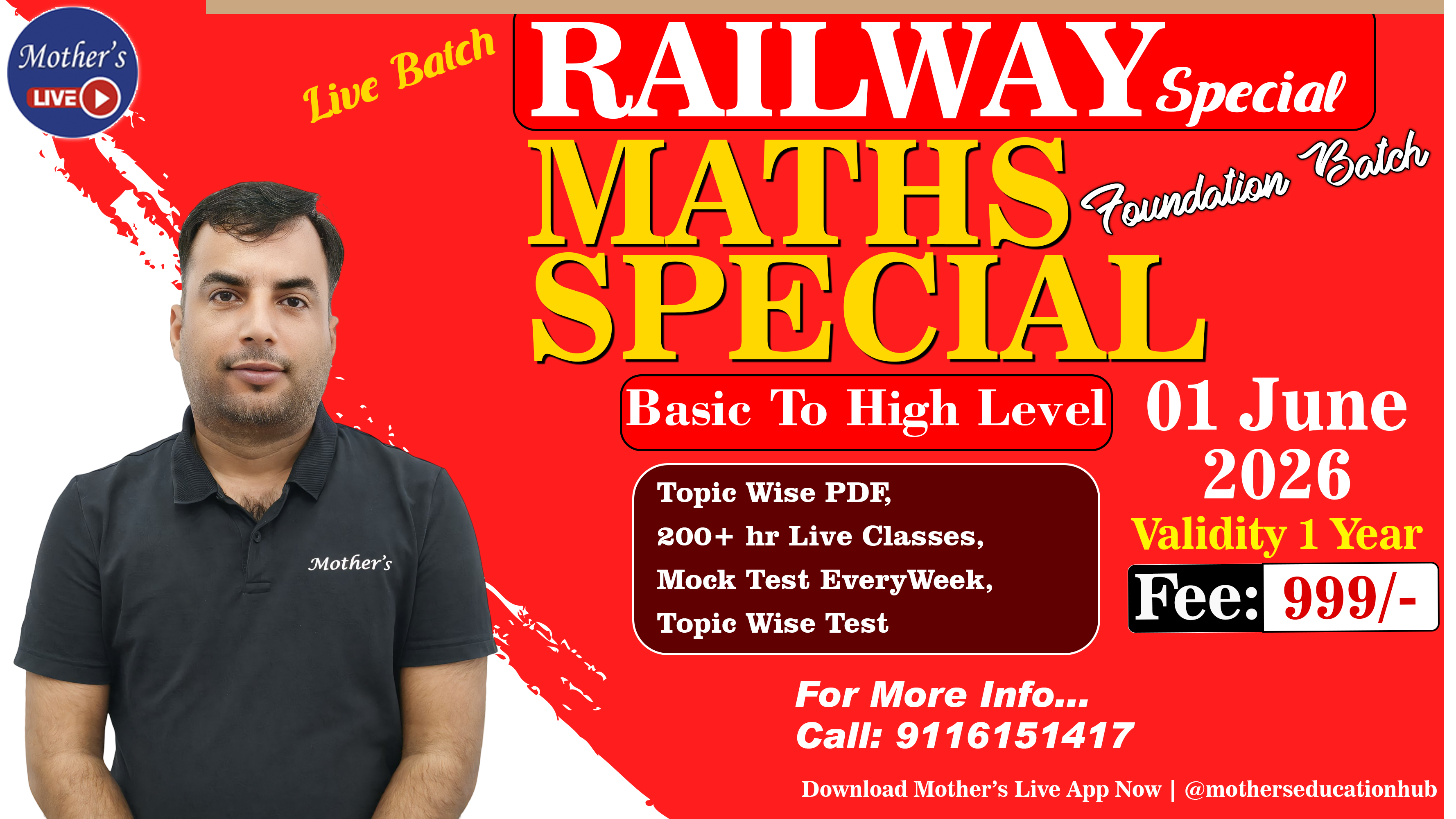 Railway Maths Special 01 June 2026 By Rajesh Nehra Sir