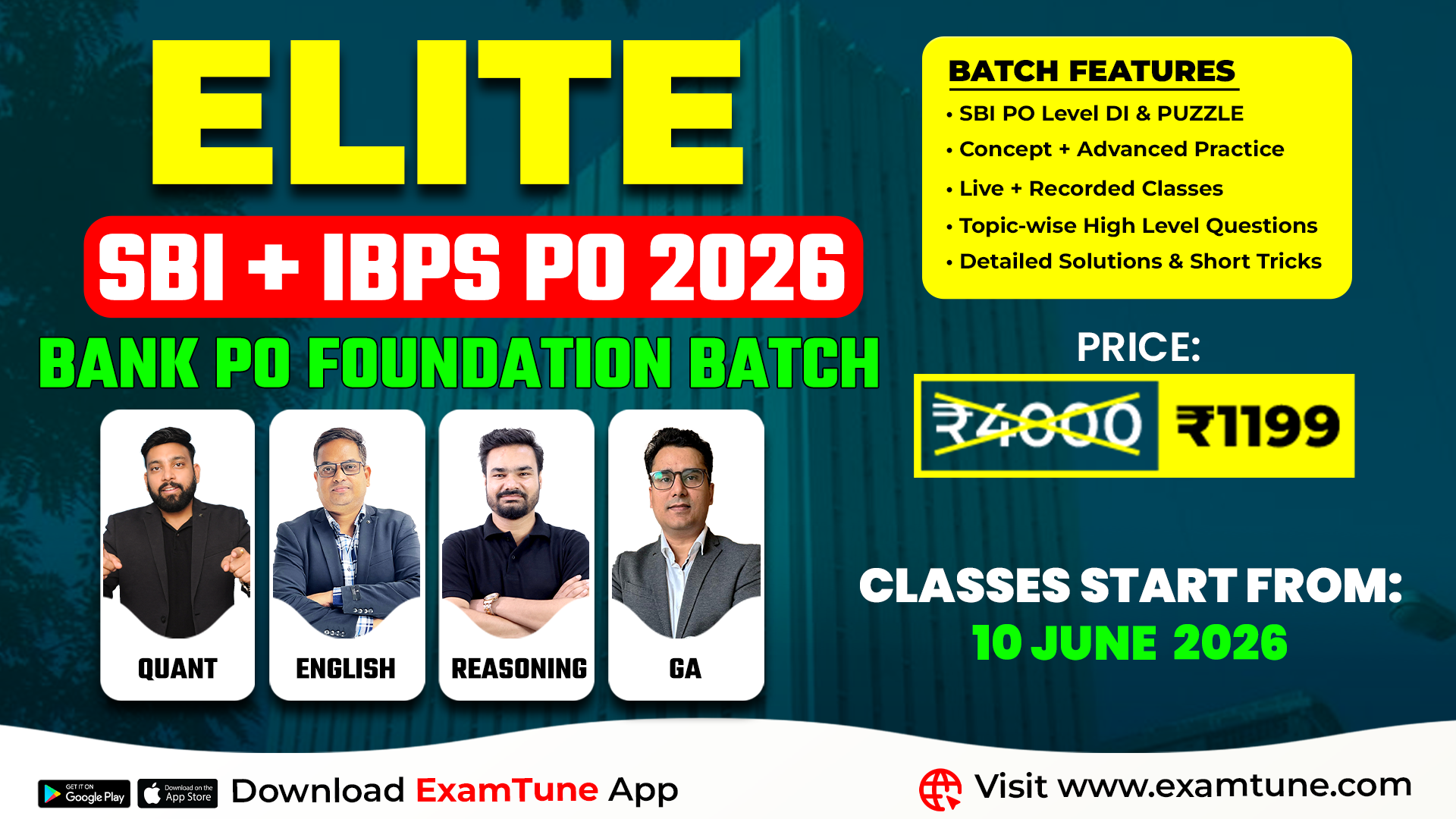 Elite SBI PO & IBPS PO 2026 Batch (Pre + Mains) | Basic to Advanced Level 2026-27 Preparation
