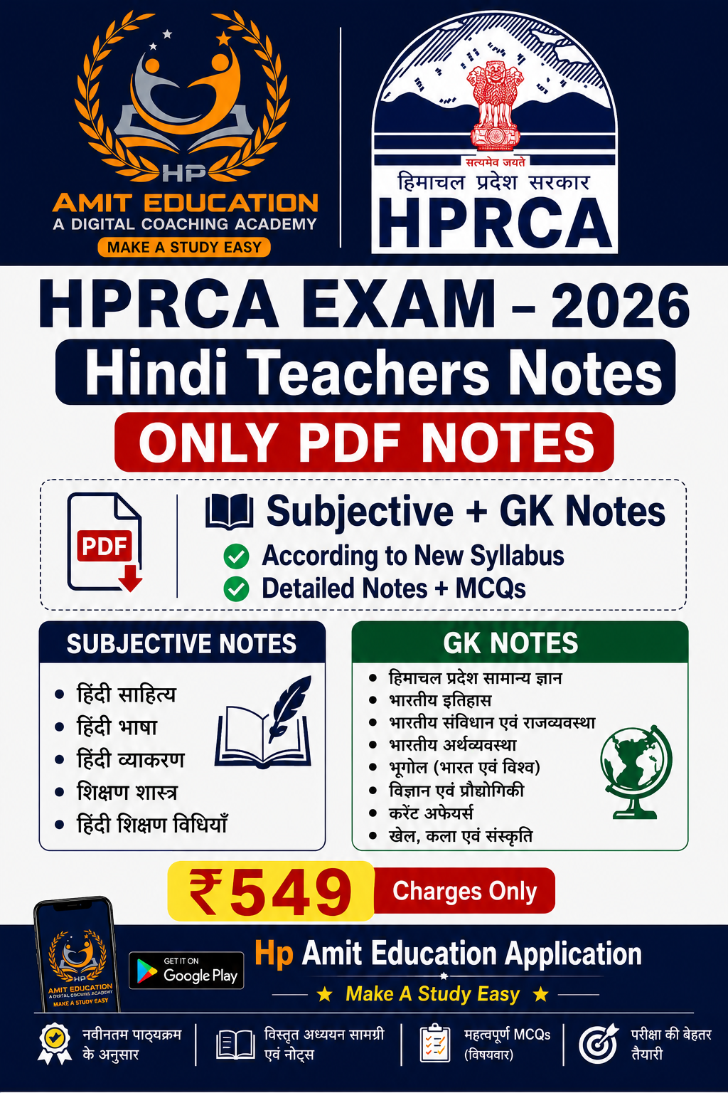 HINDI TEACHER (ONLY NOTES)