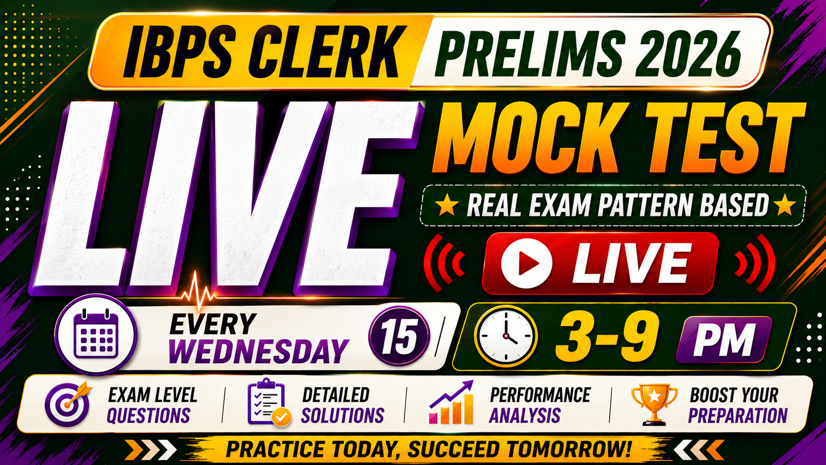 IBPS Clerk Live Mock 2026