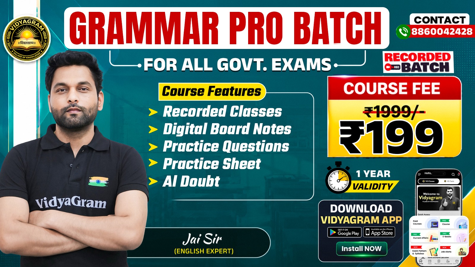 GRAMMAR PRO BATCH BY JAI SIR (RECORDED BATCH)