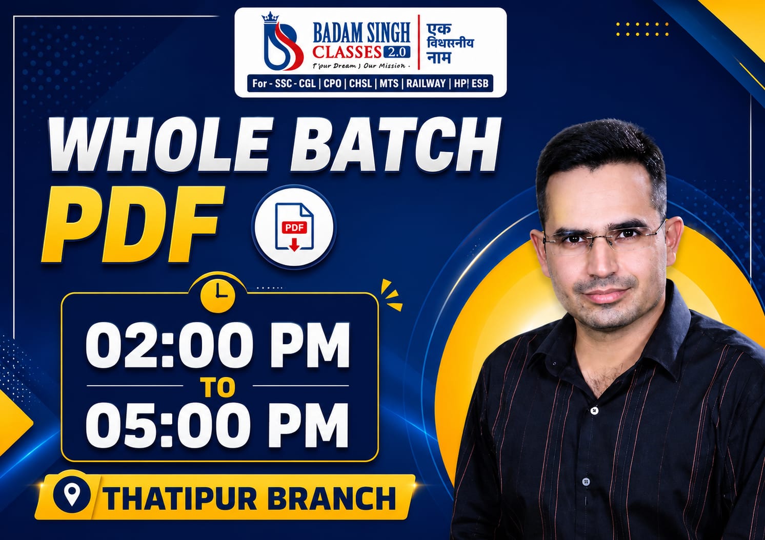 SSC Whole Batch Thatipur 2:00pm to 06:00PM