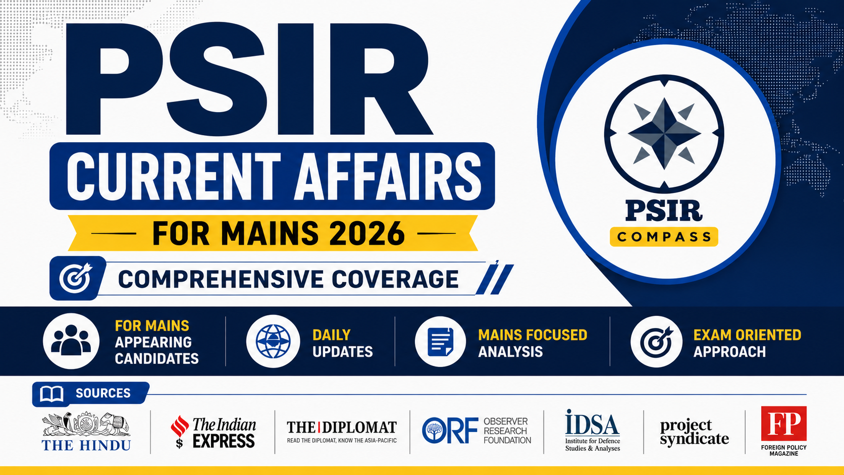 PSIR Current Affairs 2026