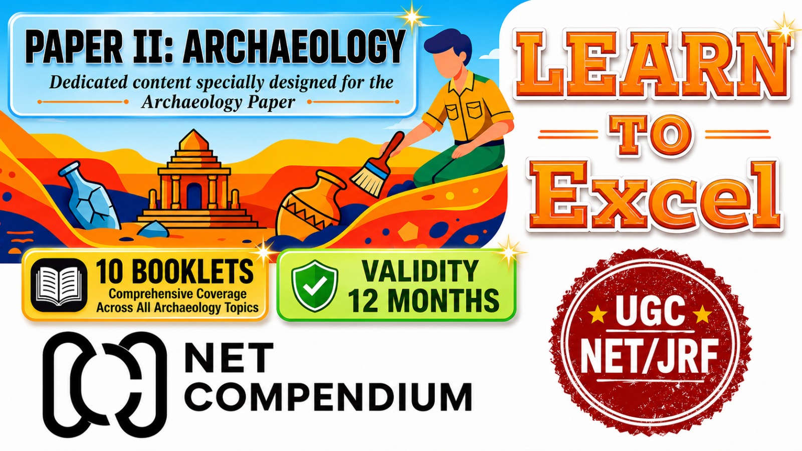 Archaeology Booklets (10 Modules Based on Archaeology NET JRF Exam Syllabus)