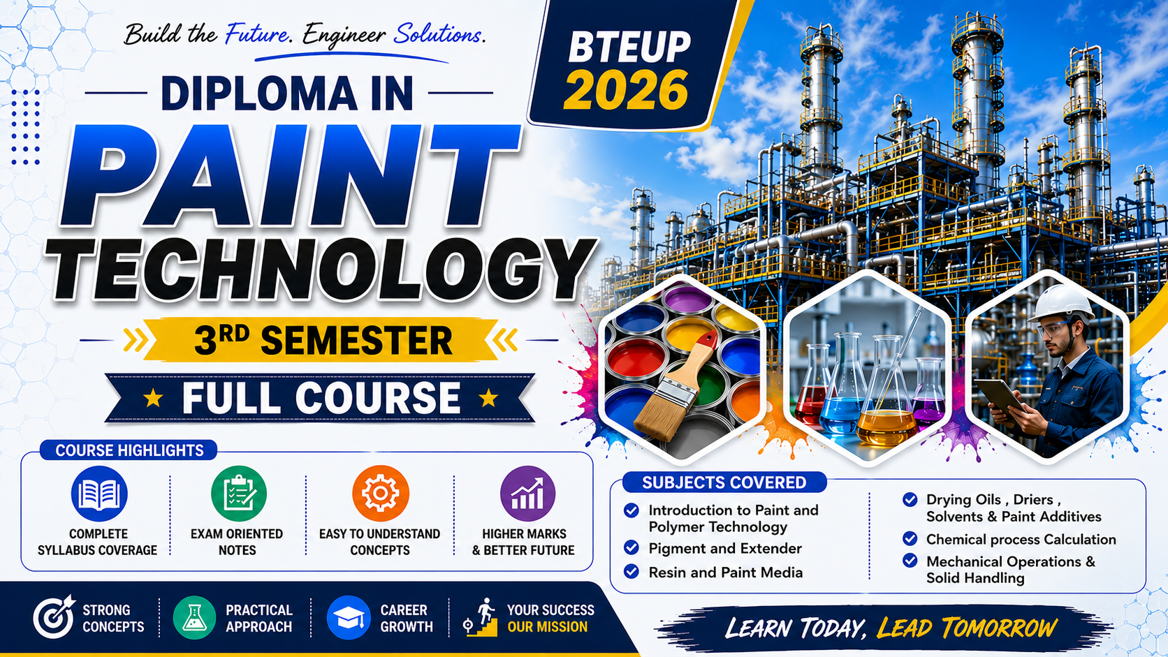 PAINT TECHNOLOGY Bteup 3rd Semester Full Course 2026-27