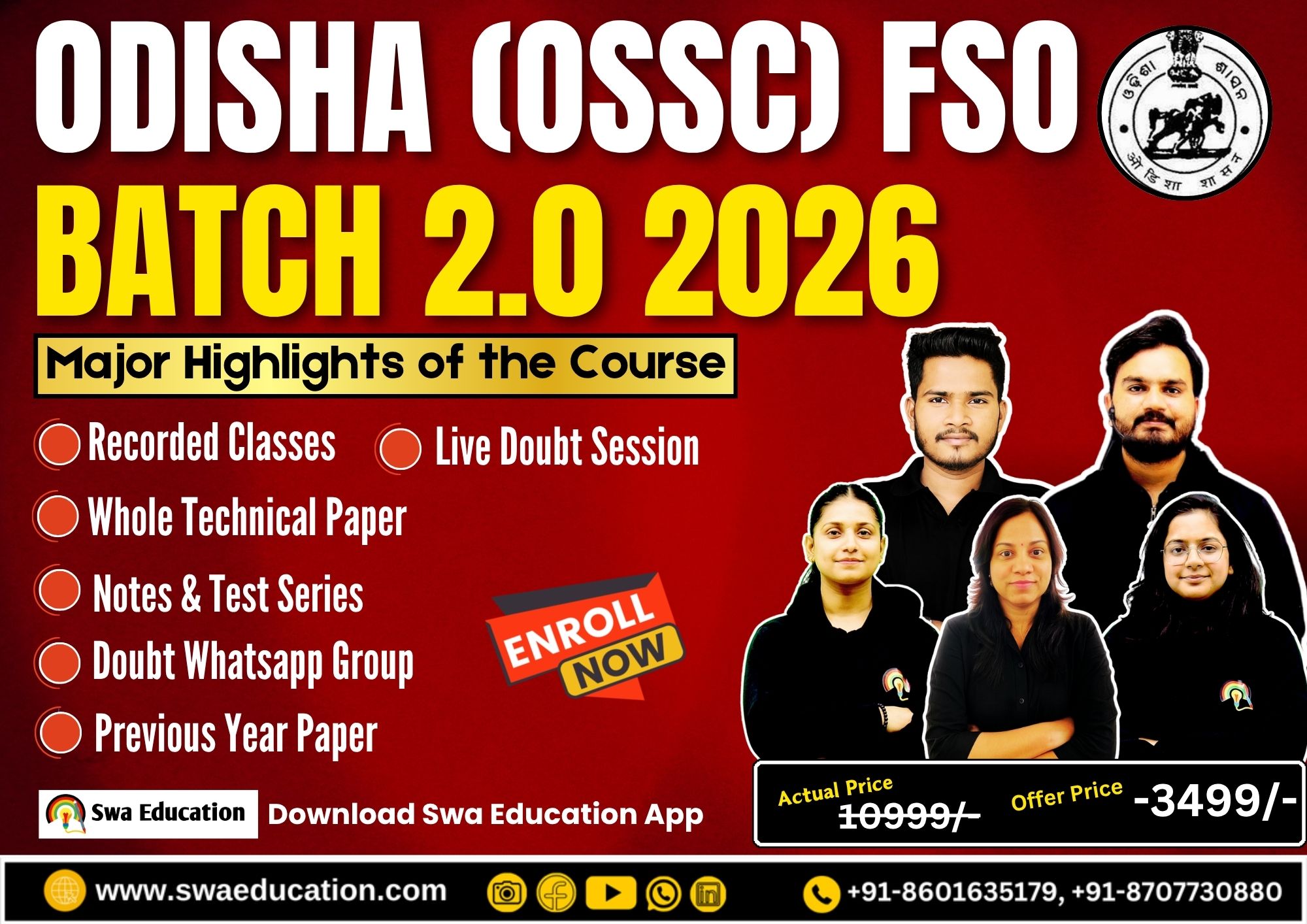 OSSC ODISHA FSO 2.0 COURSE 2026