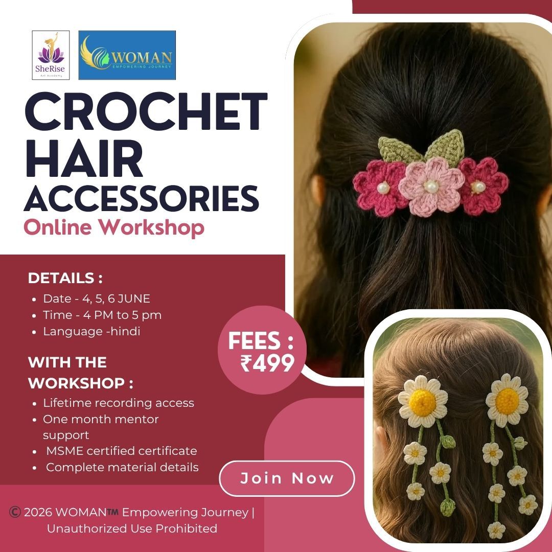 CROCHET HAIR ACCESSORIES WORKSHOP