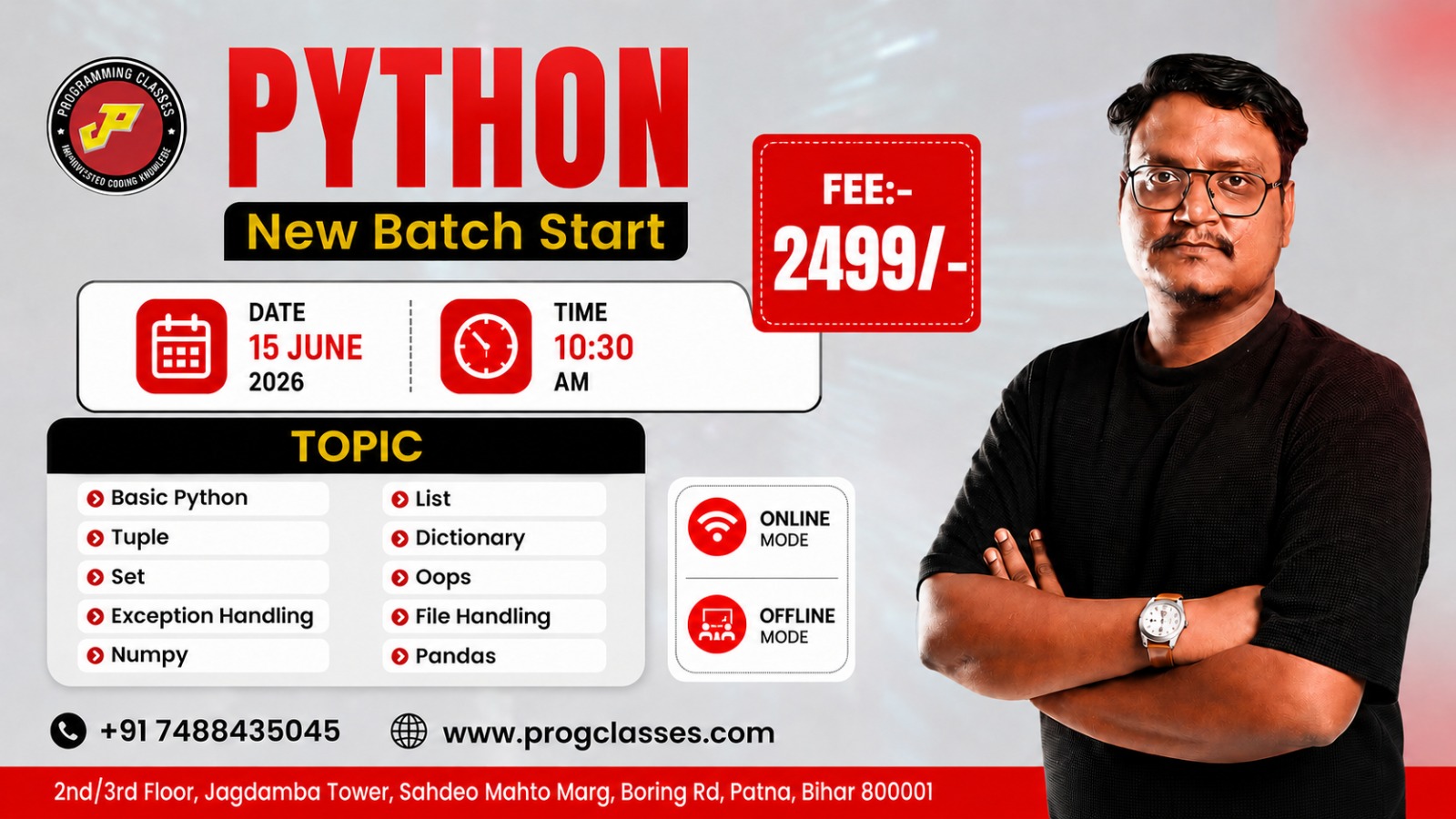 PYTHON Live Classes(15-Jun-26,10:30AM)