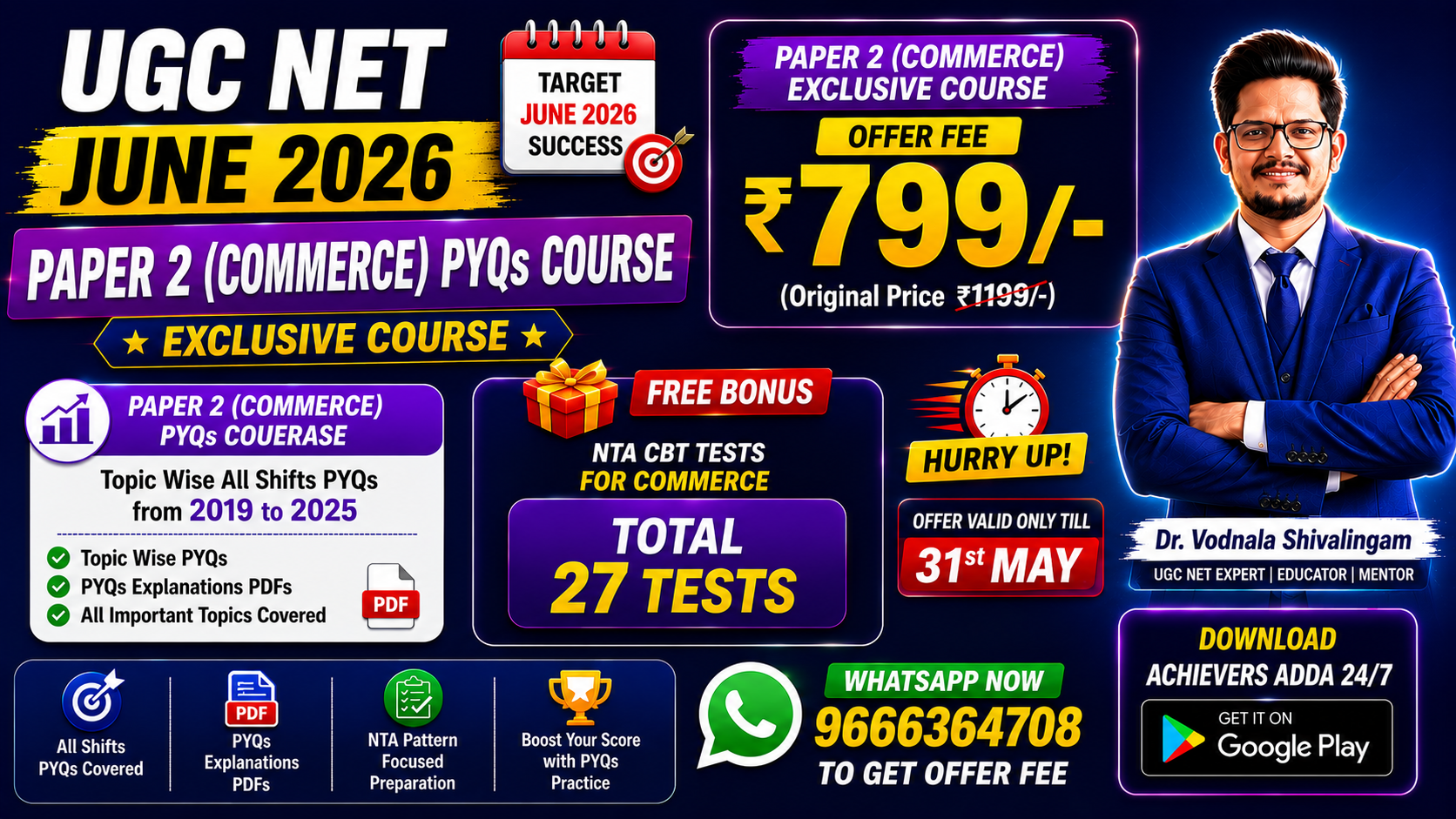 Commerce PYQs Course - UGC NET June 2026
