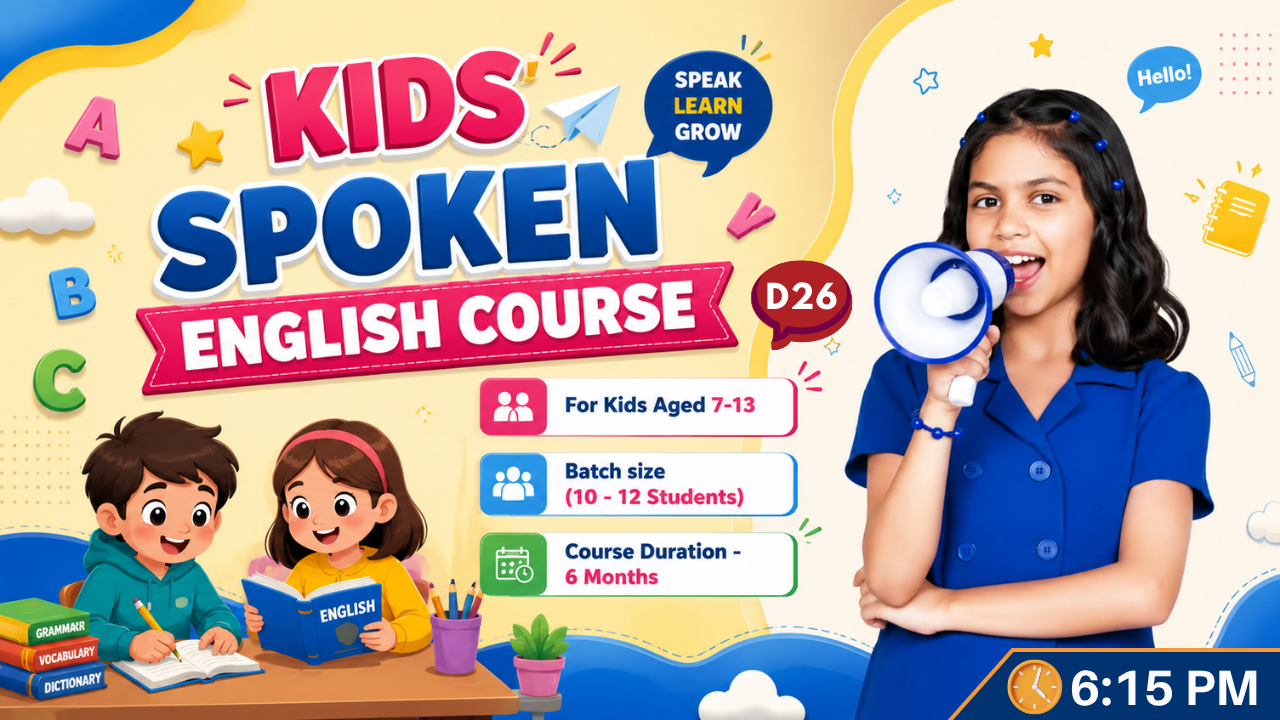 Kids English Mastery ~ (D26: Age 8-12) ~ 6-Month Program