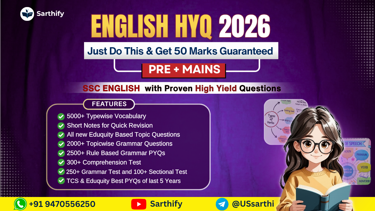 English HYQ 2026 - For All SSC Exams
