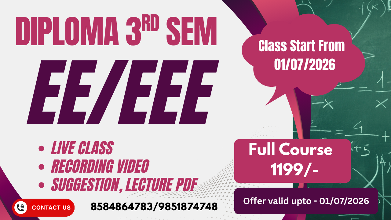 Diploma 3rd Sem EE/EEE 2026